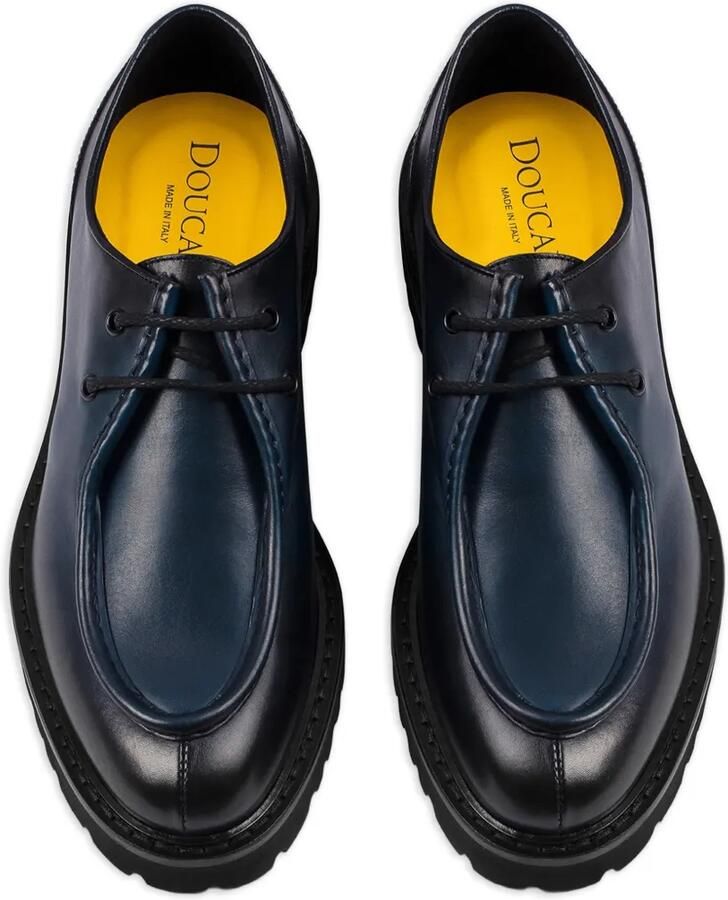 Doucal's Leren veterschoenen Blauw - Foto 2