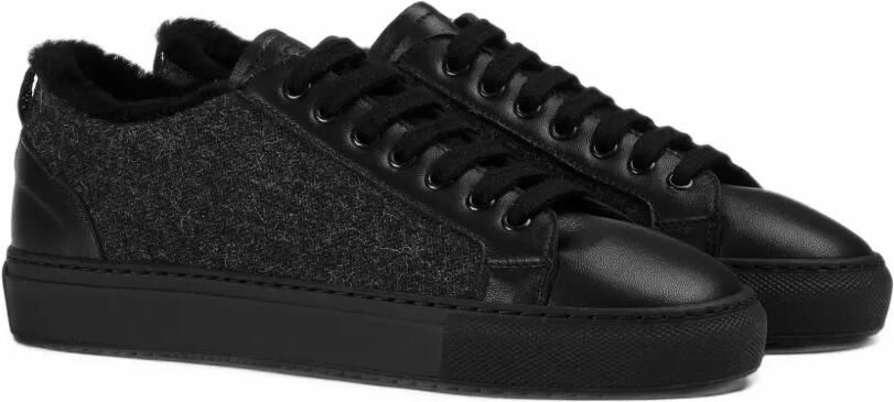 Doucal's leather low-top sneakers Zwart - Foto 3