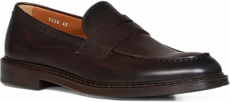Doucal's Leren penny loafers Bruin - Foto 2