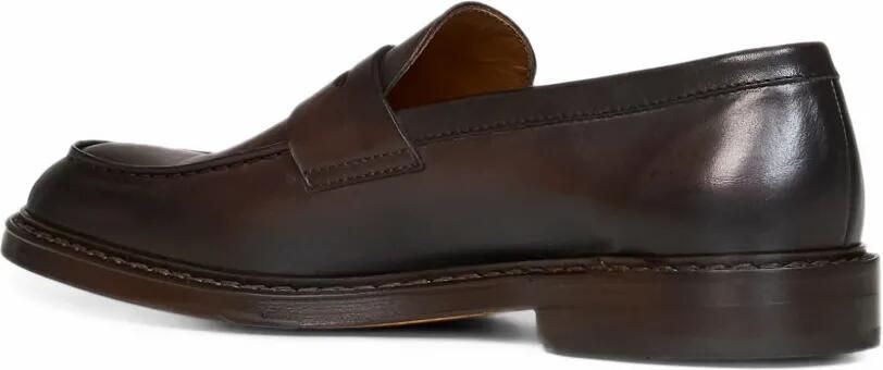 Doucal's Leren penny loafers Bruin - Foto 3