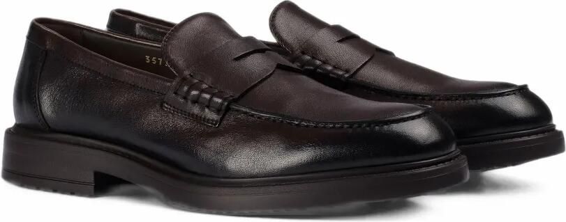 Doucal's leather penny loafers Bruin - Foto 3