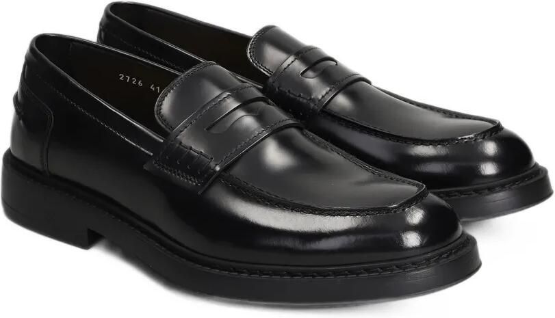 Doucal's leather penny loafers Zwart - Foto 3