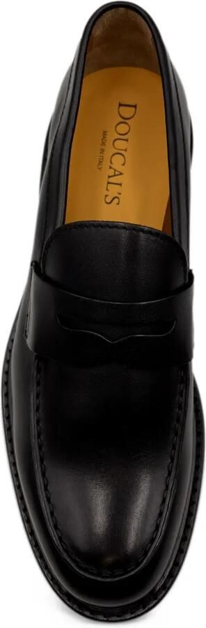 Doucal's leather penny-slot loafers Zwart - Foto 2
