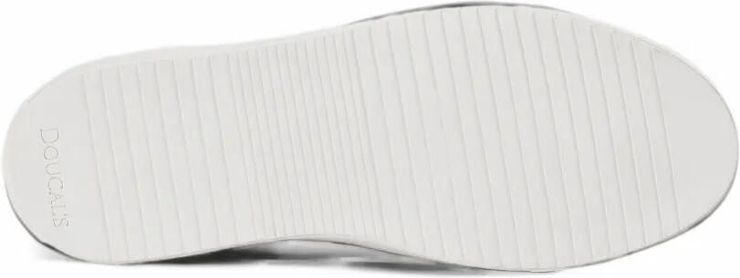 Doucal's Leren sneakers met wollen vlak Grijs - Foto 4