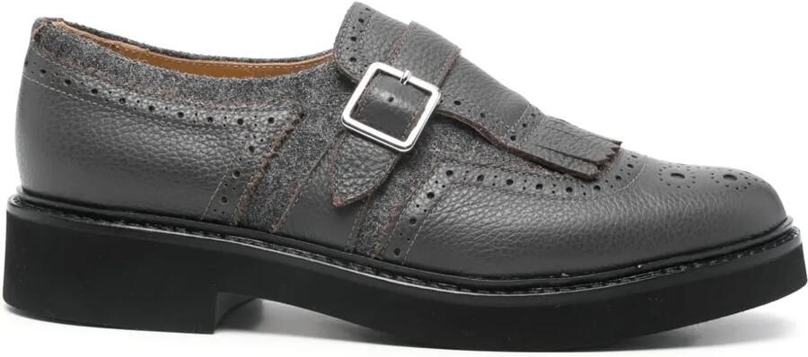 Doucal's Leren brogues met franje Grijs