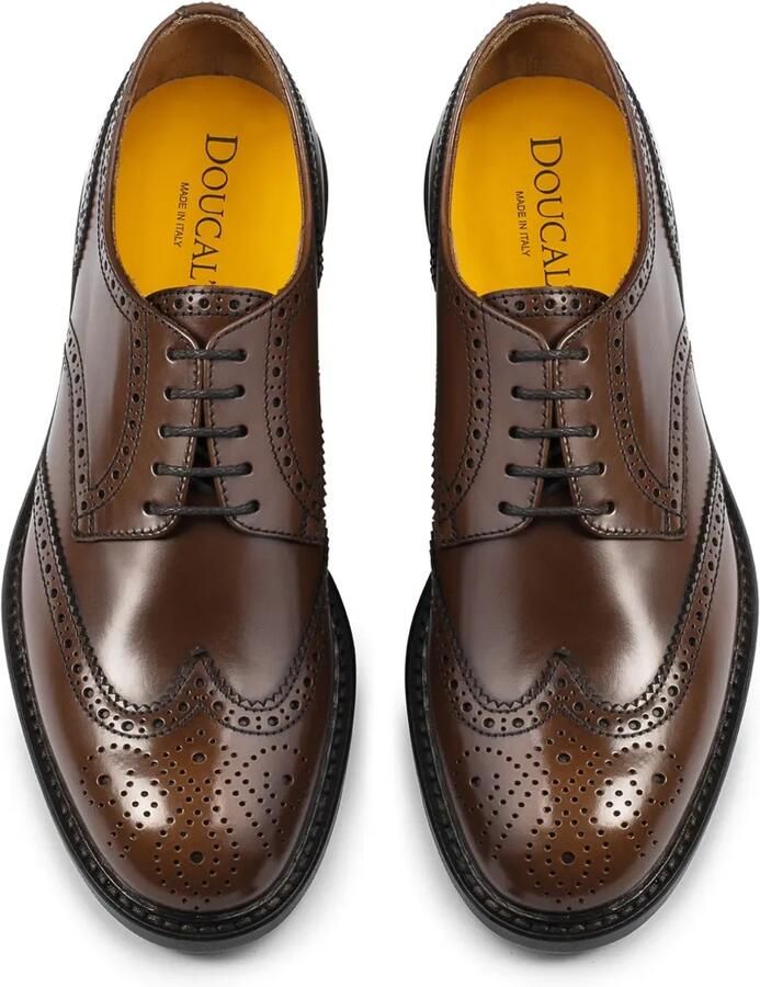 Doucal's Leren derby schoenen Bruin - Foto 2