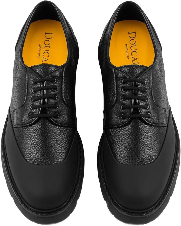 Doucal's Leren derby schoenen met vlakken Zwart - Foto 2
