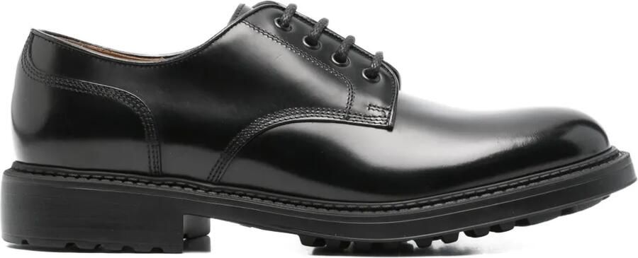 Doucal's Leren Derby schoenen Zwart