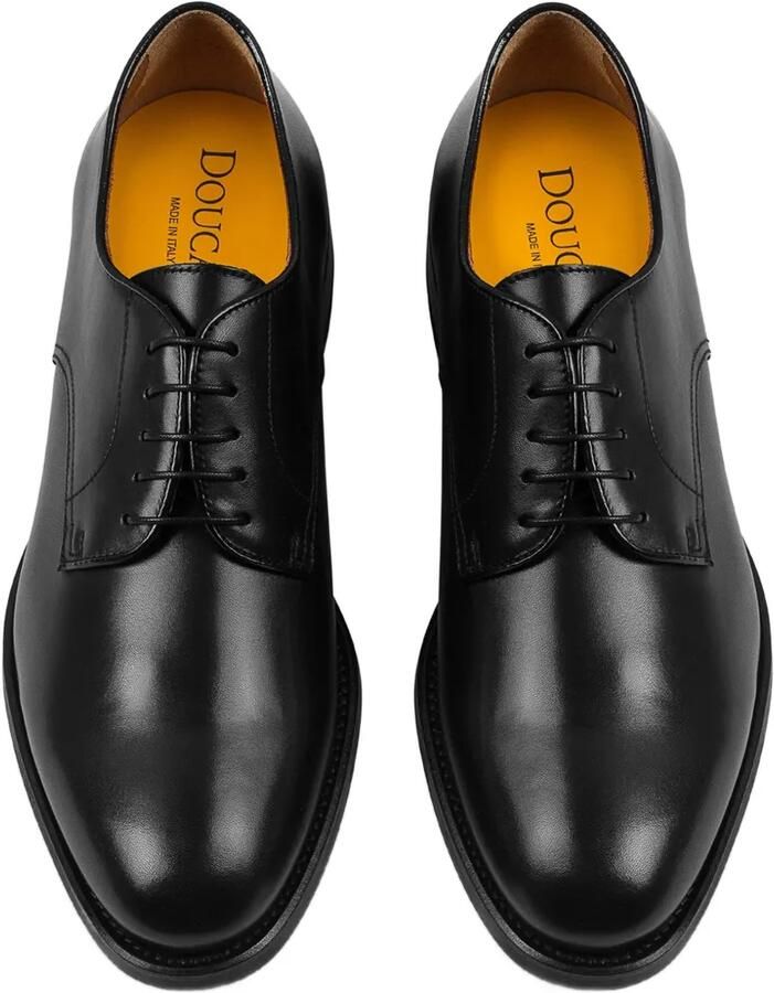 Doucal's Leren Derby schoenen Zwart