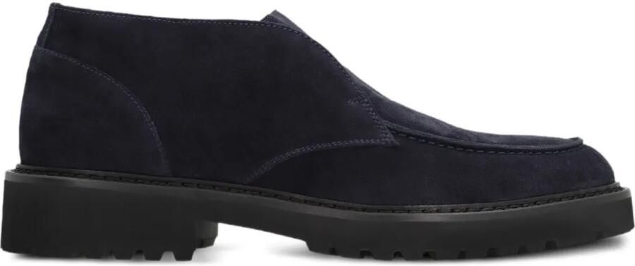 Doucal's Leren laarzen met ronde neus Blauw