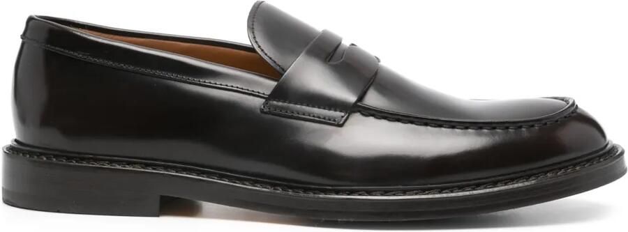 Doucal's Leren loafers Bruin