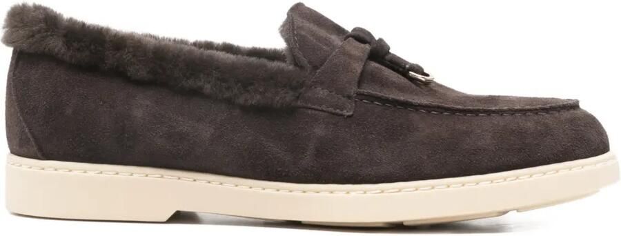 Doucal's Leren loafers Bruin