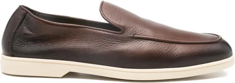 Doucal's Leren loafers Bruin