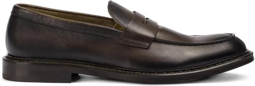 Doucal's Leren loafers Bruin