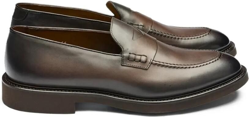 Doucal's Leren loafers Bruin