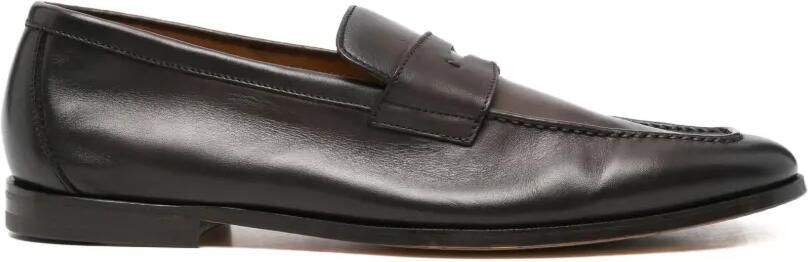 Doucal's Leren loafers Bruin
