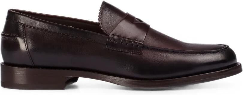 Doucal's Leren loafers Bruin