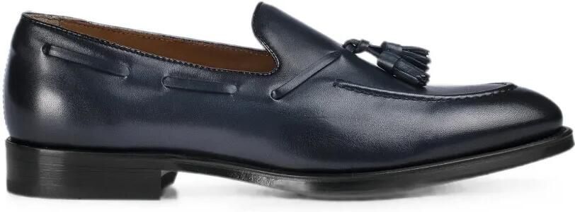 Doucal's Leren loafers met kwastje Blauw