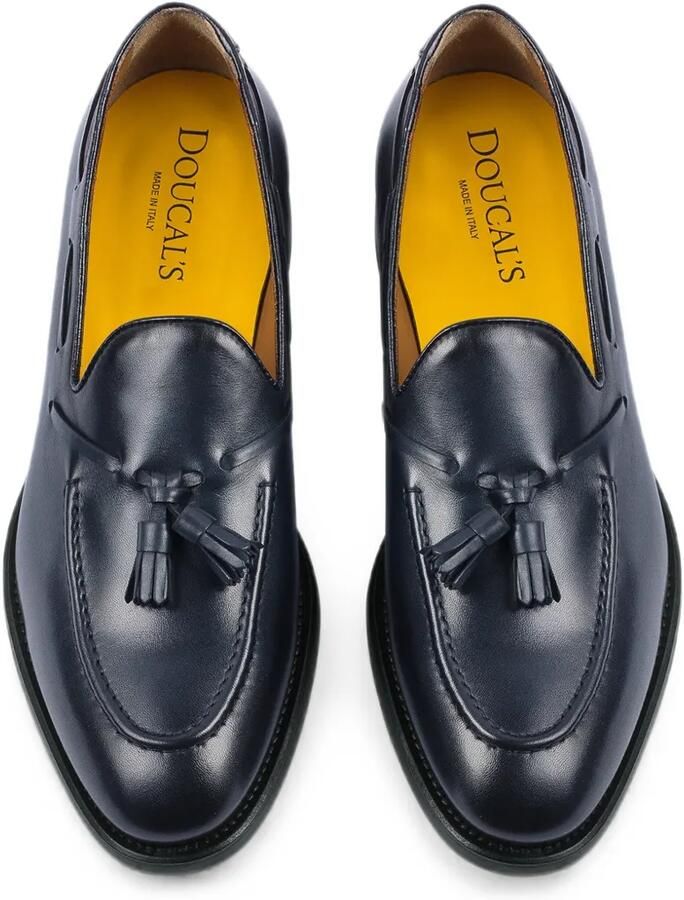 Doucal's Leren loafers met kwastje Blauw - Foto 2