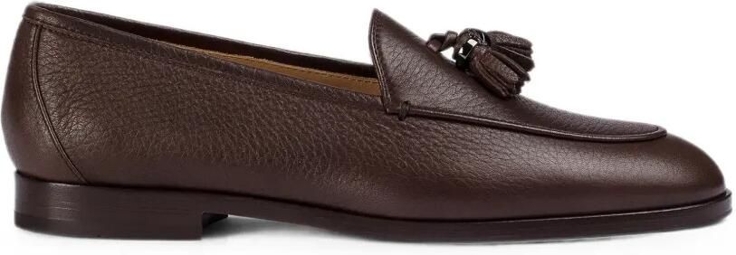 Doucal's Leren loafers met kwastje Bruin