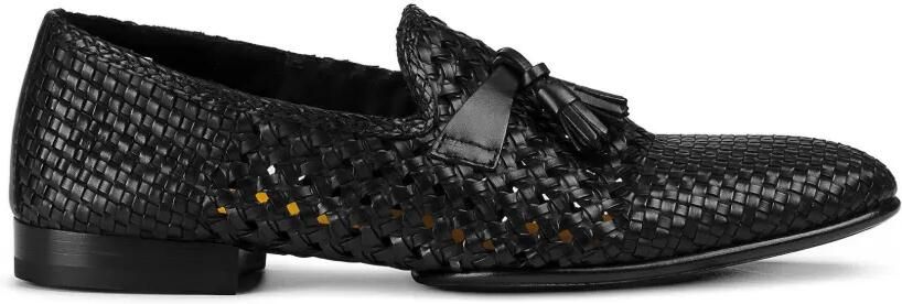 Doucal's Leren loafers met kwastje Zwart