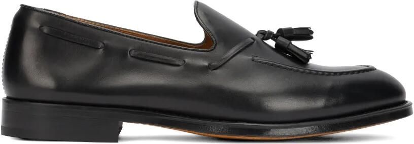 Doucal's Leren loafers met kwastje Zwart