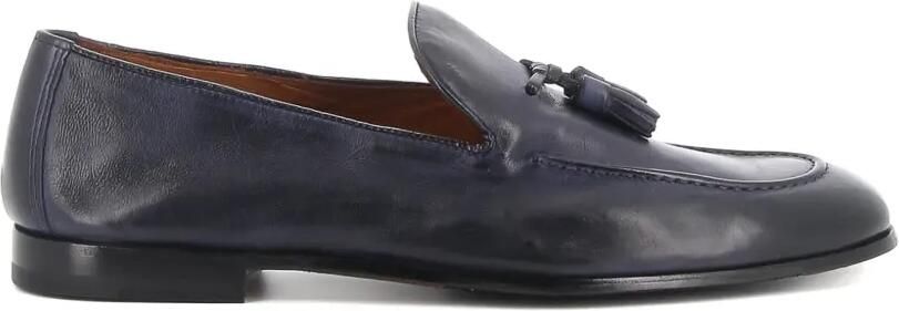 Doucal's Leren loafers met kwastjes Blauw