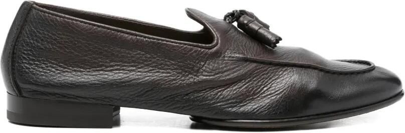 Doucal's Leren loafers met kwastjes Bruin