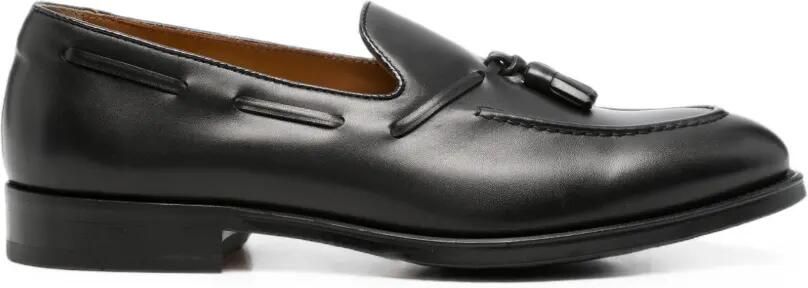 Doucal's Leren loafers met kwastjes Zwart