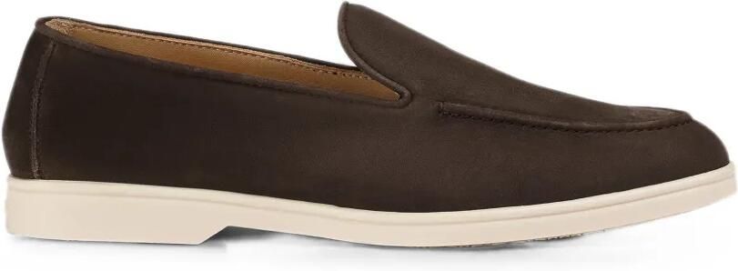 Doucal's Leren loafers met stiksel Bruin
