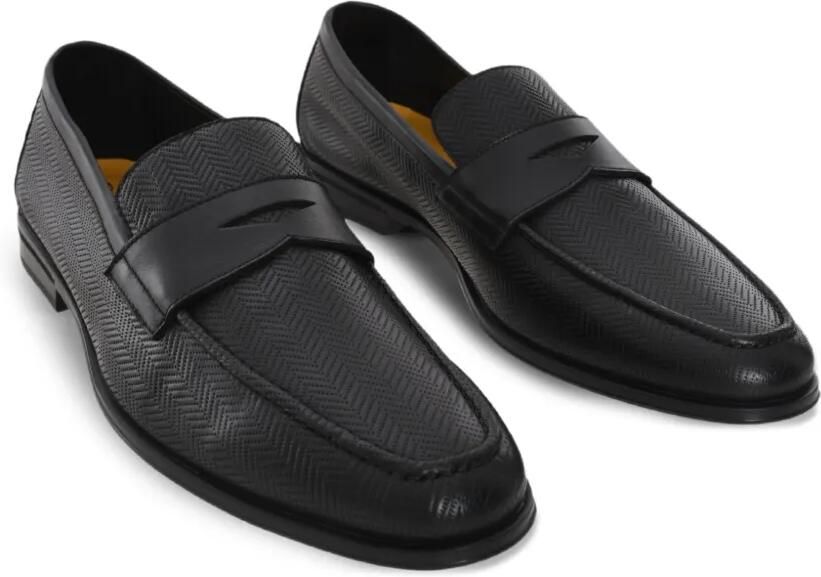 Doucal's Leren loafers Zwart