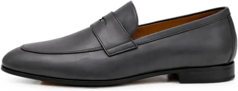 Doucal's Leren penny loafers Blauw