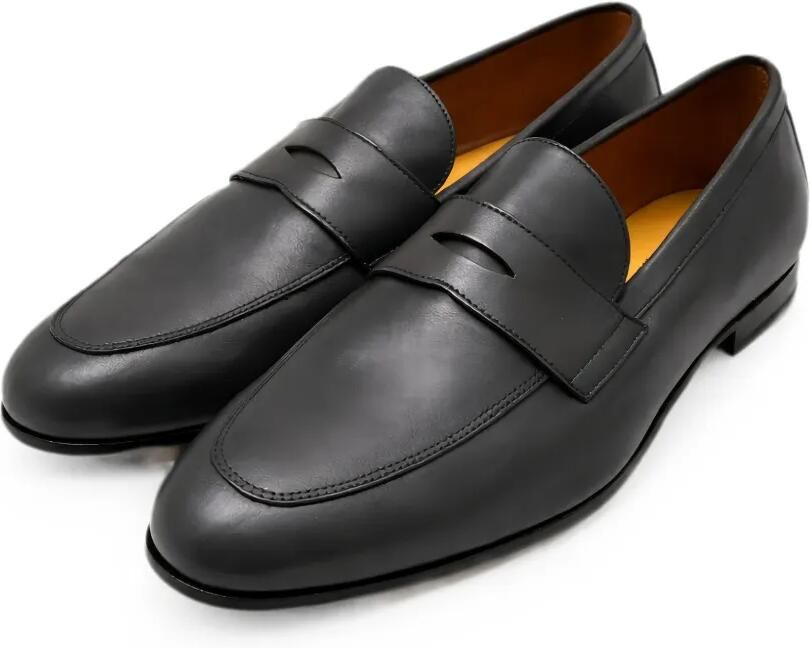 Doucal's Leren penny loafers Blauw - Foto 3