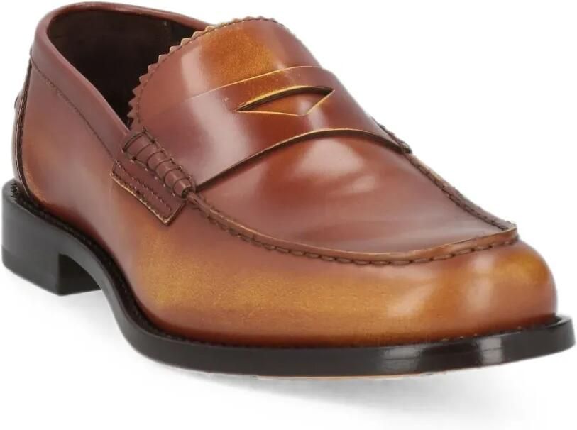 Doucal's Leren penny loafers Bruin - Foto 2