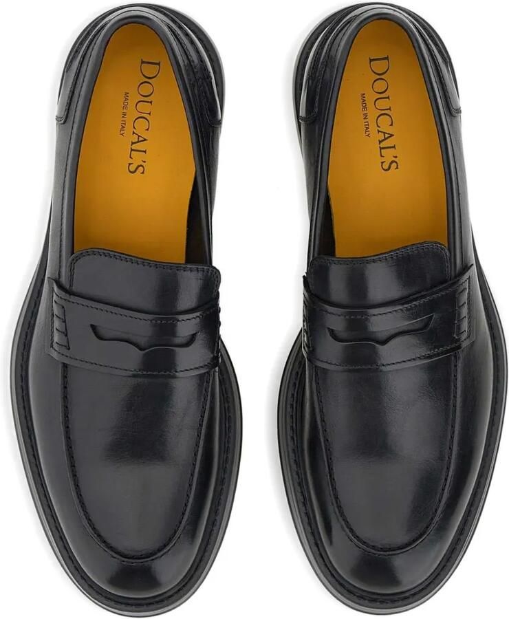 Doucal's Leren penny loafers Zwart - Foto 2