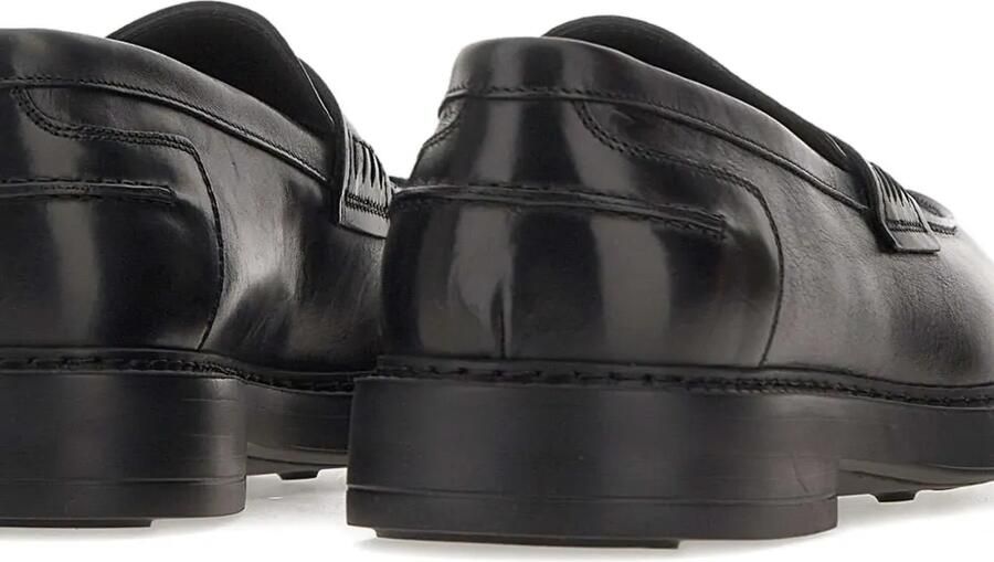 Doucal's Leren penny loafers Zwart - Foto 3