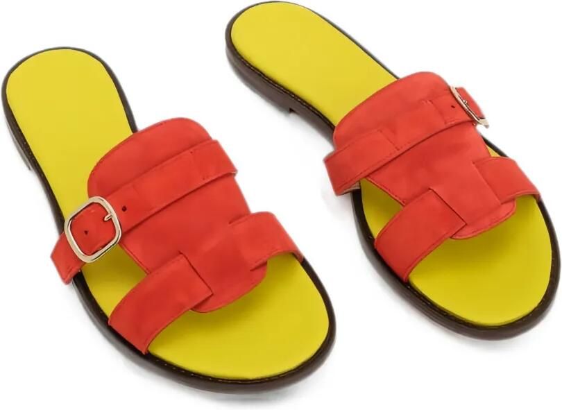 Doucal's Leren sandalen met gesp Rood - Foto 2