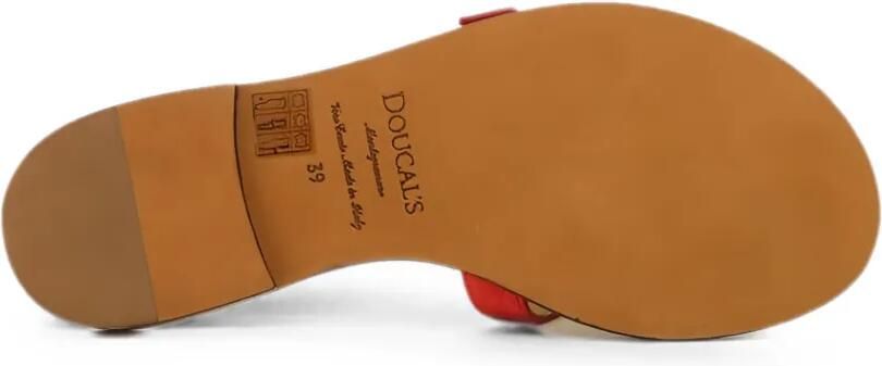 Doucal's Leren sandalen met gesp Rood - Foto 3