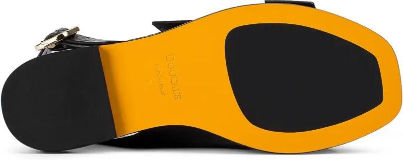 Doucal's Leren sandalen met pythonprint Zwart - Foto 4