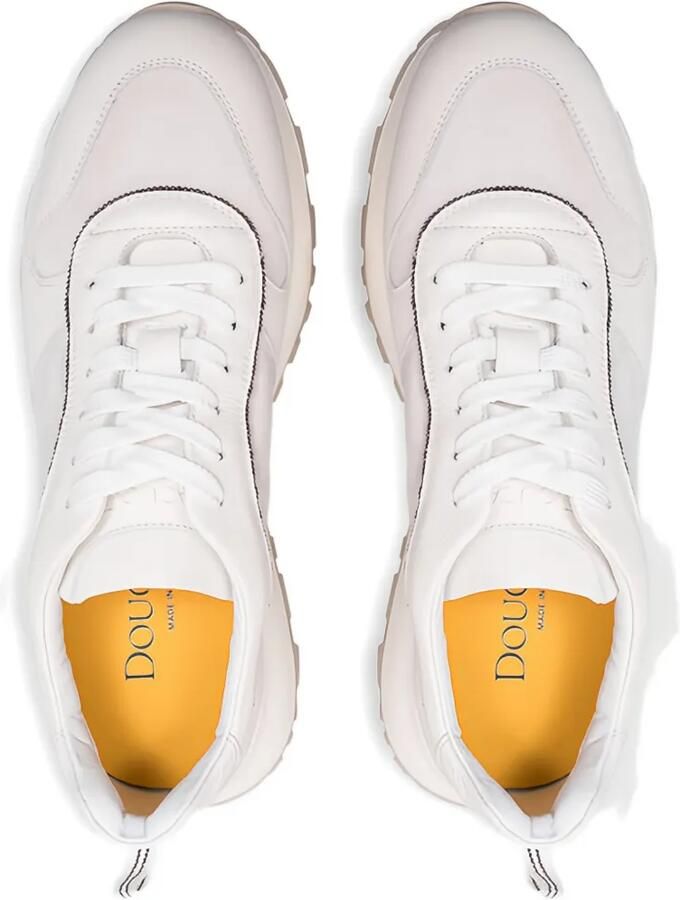 Doucal's Leren sneakers met vlakken Wit - Foto 2