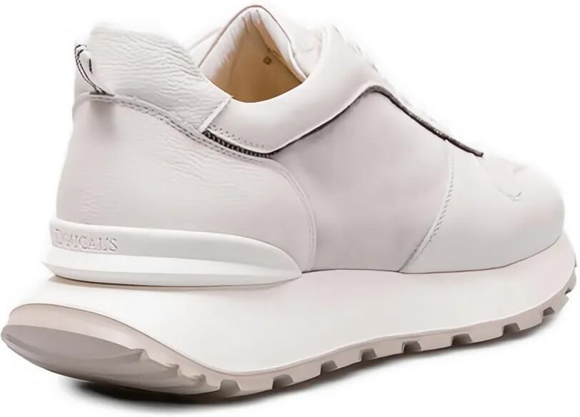 Doucal's Leren sneakers met vlakken Wit - Foto 4