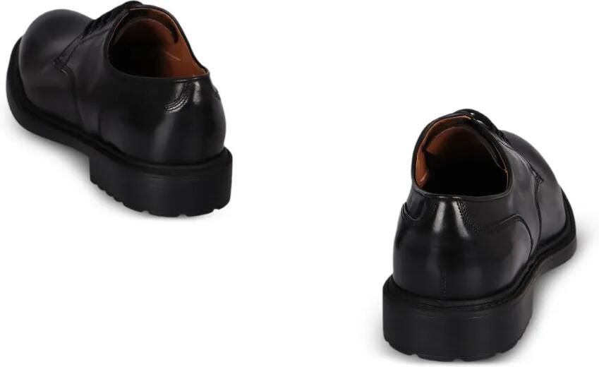 Doucal's Leren veterschoenen met ronde neus Zwart - Foto 2
