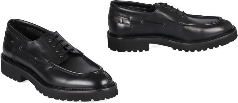 Doucal's Leren veterschoenen Zwart - Foto 3
