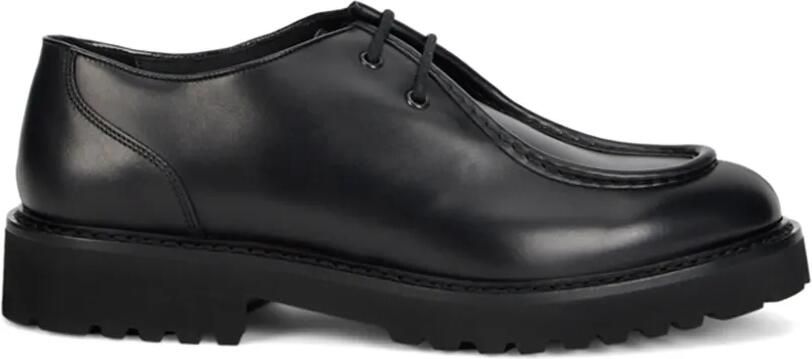 Doucal's Leren veterschoenen Zwart