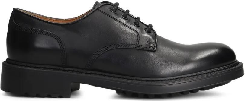 Doucal's Leren veterschoenen Zwart