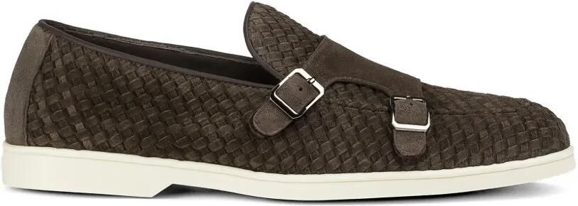 Doucal's Loafers met dubbele gesp Bruin