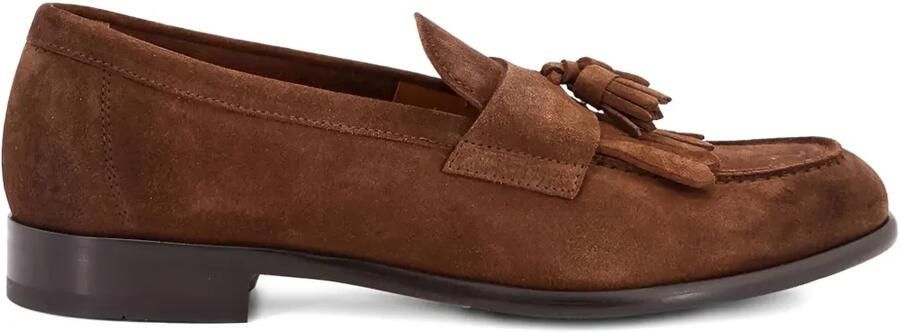 Doucal's Loafers met franje Bruin