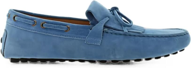 Doucal's Loafers met franje en veters Blauw