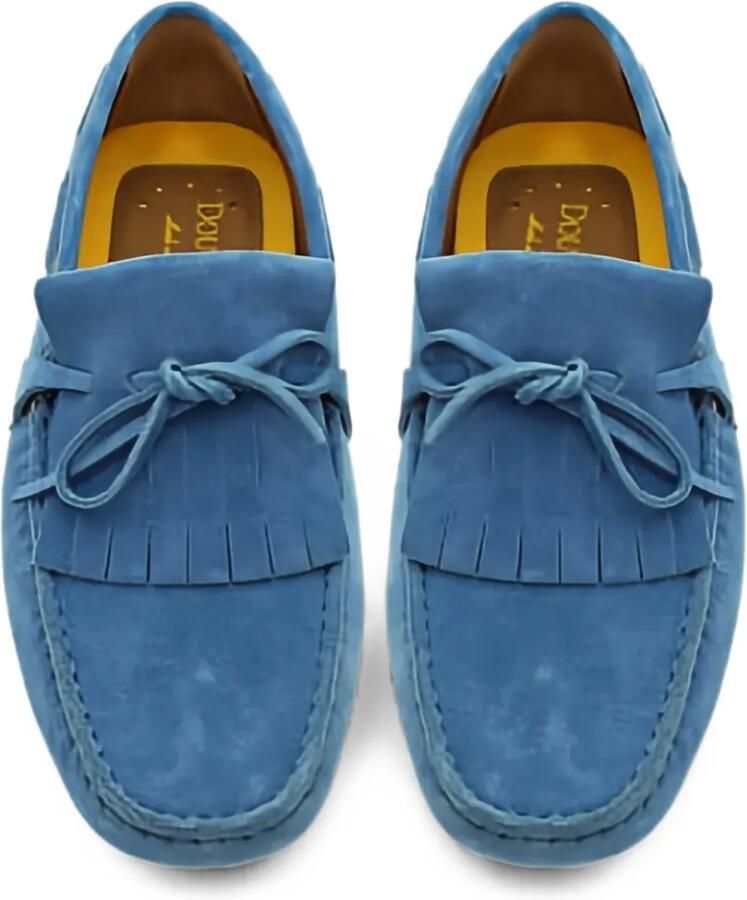 Doucal's Loafers met franje en veters Blauw - Foto 2