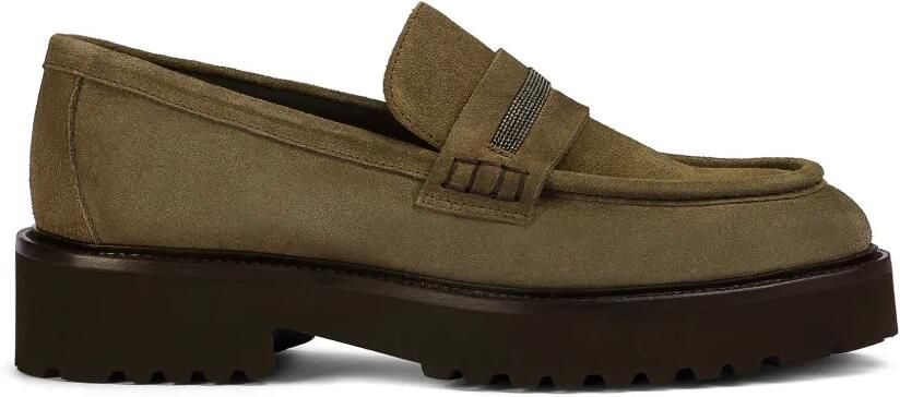 Doucal's Loafers met kettingdetail Bruin